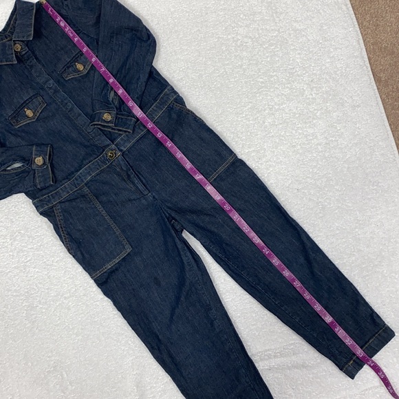 Bonpoint Girls Destiny Jumpsuit Romper Long Sleeve Denim look size 4 - Picture 3 of 12